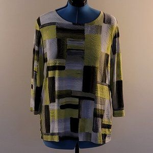 Textured Jacquard Knit Top